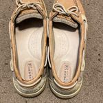 Sperry Womens Angelfish Boat Shoe Tan Linen/Oat Leather Size 7 9102047 Photo 2