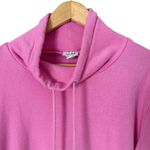 J.Crew Pink Funnelneck Sweatshirt in Cloudspun Fleece Relaxed Fit, Size Small Photo 2