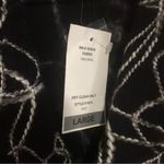 NWT Tumbleweed Western Wool Shaggy Soutache Textured Black White Vest Jacket Size L Photo 2