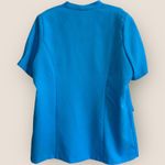 Allison Woods Blue Short Sleeve Blazer Plus Size 20W Vintage Casual Lightweight Photo 1