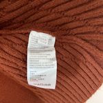 Free People Emmaline Mini Sweater Dress Cut Out Back in Burnt Orange Small Photo 5