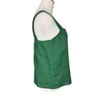 NWT J. Crew Factory Women's Linen Blend Square Neck Tank Top Green Size S Casual Photo 2