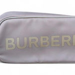 Burberry Makeup Wristlet Pouch Bag Purse Gym Travel Carry on Toiletries Classy Measurement in pics Gray Photo 0