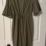 Green Linen Jumpsuit Photo 0