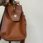 Steve Madden  Brown Satchel-Crossbody with Floral Scarf Photo 2