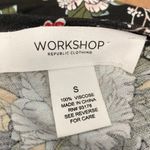 Workshop Republic Clothing Women's Black Floral Top Blouse Medium Photo 4