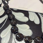 Anthropologie Crystal Chain Bag Charm in Clear and Black Metallic New Photo 2