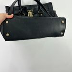 Michael Kors  Hamilton Large Black Pebbled Leather Bag Tote Golden Padlock Chic Photo 3