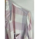 Rails  Hunter Long Sleeve Plaid Blouse in Lavender Blossom White Size Medium Photo 4