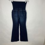 Indigo Blue Over Belly Maternity Jeans Boot Leg Sz XS P Photo 2