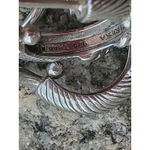 Judith Ripka 925 Sterling Silver Cable Rope Hoop Earrings Signed Photo 5