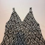 SheIn Stretch Black/White Sundress Maxi Dress 2X Trendy Summer Fall Umpire # Photo 9