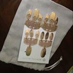 Kendra Scott New Statement Drop Chandelier Earrings In Rose Gold Filigree Photo 2