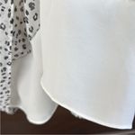 White House | Black Market EUC Smocked Waist Tiered Skirt Dress Black White Large Photo 8