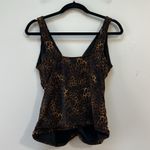 MiracleSuit  Leopard Animal Print Women's Swim Top Tankini Size‎ 12 Shaping Photo 1