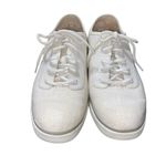 UGG  Halley off white canvas linen look shoes size 10 Photo 1