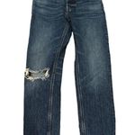 Everlane CHEEKY CROP DISTRESSED DENIM BLUE JEANS 24 Photo 2
