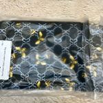 NWT Black Bee Pattern Zippered Clutch Wristlet Pouch Photo 7