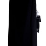 Carmen Marc Valvo  Black Beaded Lace Neck Halter Dress NWT Size 6 Photo 0