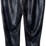 Raffaello Rossi Candice O Less Faux Leather Black Pant Jogger size 42 / US 12 Photo 1
