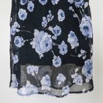 Vintage 90s Jalate Floral Mini Slip Dress Black Size XS Photo 4