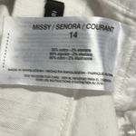 Nine West  White Chrystie Stretch Denim Capri Jeans Womens Plus Size 14 Photo 8