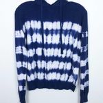 AQUA Tie Dye Long Sleeve Hoodie Blue White Medium Photo 1