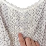 Gunne Sax Vintage 70s White Floral Dress & Cardigan Sz 14 Photo 5