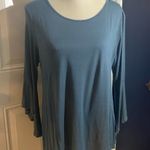 Luxe Green 3/4 Angel Sleeve Relaxed Top Photo 0