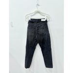 RE/DONE Originals 80s High Rise Button Fly Fold Over Jean Vintage Noir Womens 25 Photo 3