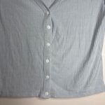 OGL Light Blue Ribbed Knit V Photo 3