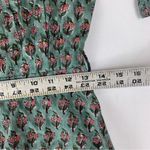 Daughters of India women's XS extra small prairie sage Green Puff Sleeve dress Photo 8