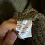 Self Contrast Boucle Cardigan Sz XS in green midi length soft boho Photo 2