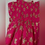 Ciebon Hot Pink and Gold Metallic Star Mini Dress Size Small Photo 6