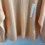 A New Day NWT Muted Orange Open Knit Crew Sweater Pullover XXL Photo 7