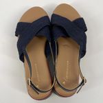 Anthropologie Chic Navy Platform Sandals by  Photo 2