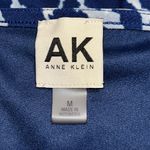 Anne Klein Blue and White Long Sleeve giraffe print Dress Photo 6