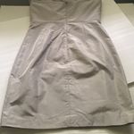 J.Crew  women’s taupe strapless mini silk dress, bridal formal, size 2 Photo 6