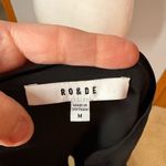 Ro & De  v-neck black flowy lightweight blouse size‎ M Photo 4