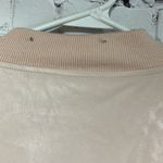 Who What Wear Nude Faux Leather Ligljzweight Zip Jacket Small Photo 12