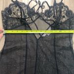 Victoria's Secret Victoria’s Secret Sheer Lace Teddie Size Medium Black Photo 10