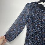 Croft & Barrow Blouse Women’s Size Small Boho Floral Geometric Print 3/4 Sleeve Photo 1