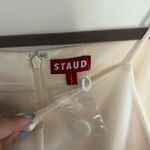 STAUD Cream Una Midi Dress White Photo 3