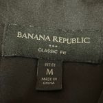 Banana Republic Black Silky Satin Classic Fit Button Down Shirt Blouse Top Sz M Photo 2