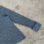 Royal Robbins  Women’s Mock Neck Pullover Knit Sweater Longsleeve Cotton Blue L Photo 5