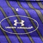 Under Armour  Women’s Purple/Gray HeatGear Long Sleeve Striped Pullover-large Photo 9