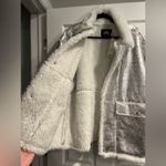 Urban Outfitters UO NWT SILVER SHEARLING COAT L Photo 4