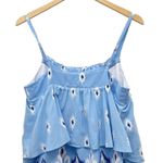 Southern Tide Hurricane Blue Abstract Print Rayelle Midi Tiered Dress Size Small Photo 6