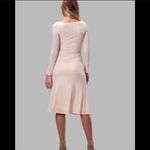 Egreis Brand By Egreis NWT Audrina Cream Fit Flare Long Sleeve Midi Dress Small Photo 3