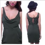 Jack by BB Dakota olive draped keyhole back dress Photo 1